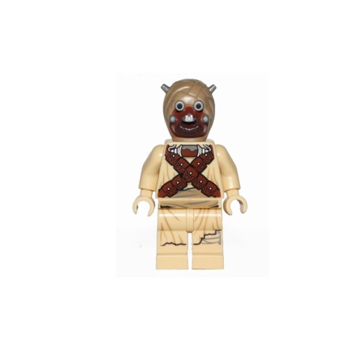 Конструктор LEGO Tusken Raider - Head Spikes, Crossed Belts 1 деталей (sw0620-used)