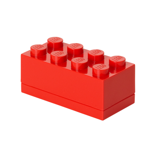Конструктор LEGO Пластиковий міні-кубик для зберігання 8, червоний 5 деталей (40121730)