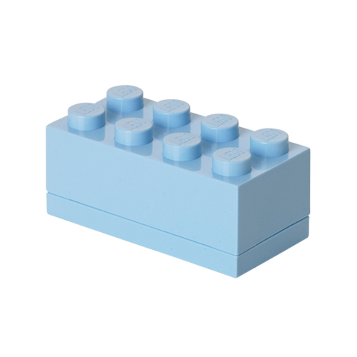 Конструктор LEGO Пластиковий міні-кубик для зберігання 8, блакитний 5 деталей (40121736)