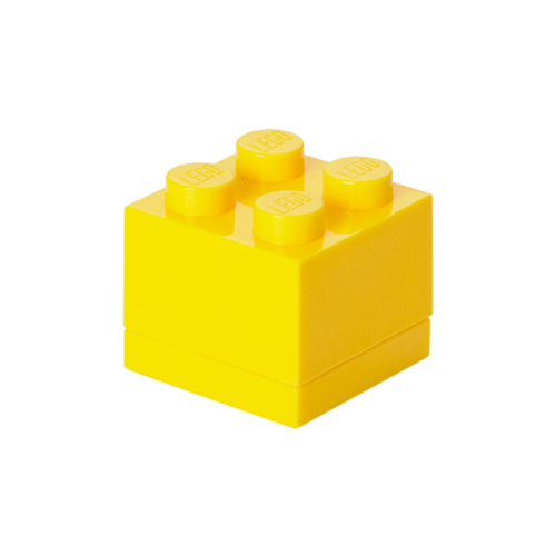 Конструктор LEGO Пластиковий міні-кубик для зберігання 4, жовтий 5 деталей (40111732)