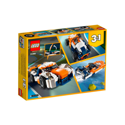 Конструктор LEGO Помаранчевий гоночний автомобіль 221 деталей (31089) - изображение 5