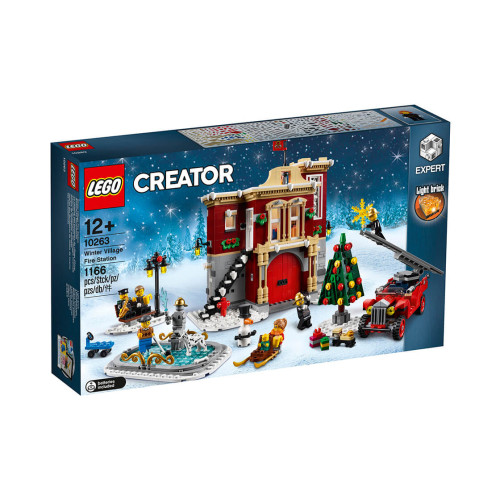 Конструктор LEGO Сільське пожежне депо взимку 1166 деталей (10263)
