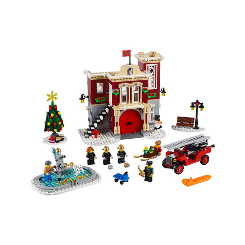 Конструктор LEGO Сільське пожежне депо взимку 1166 деталей (10263) - изображение 2