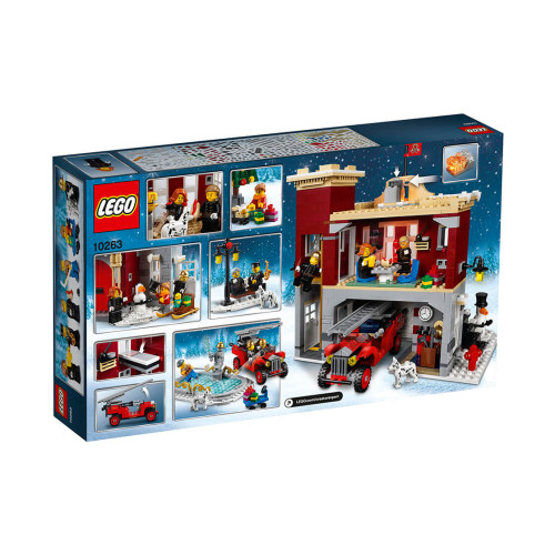Конструктор LEGO Сільське пожежне депо взимку 1166 деталей (10263) - изображение 8