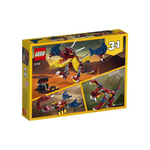 Конструктор LEGO Вогняний дракон 234 деталей (31102) - изображение 2