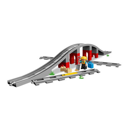 Конструктор LEGO Залізничний міст і рейки 26 деталей (10872) - изображение 4