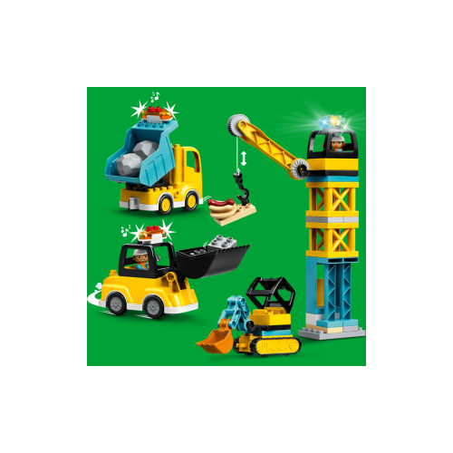 Конструктор LEGO Підйомний кран і будівництво 123 деталей (10933) - изображение 3