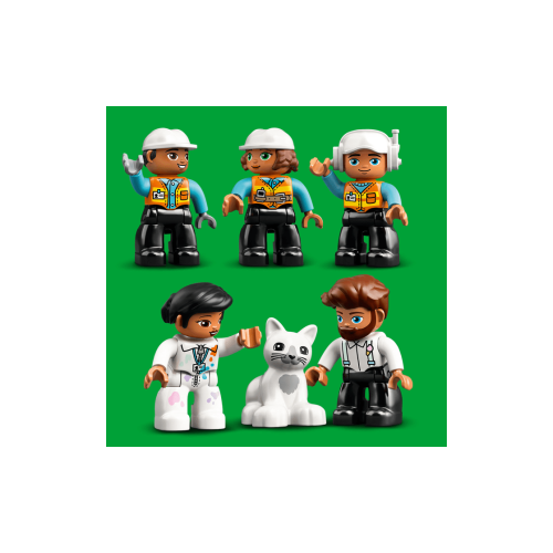 Конструктор LEGO Підйомний кран і будівництво 123 деталей (10933) - изображение 4