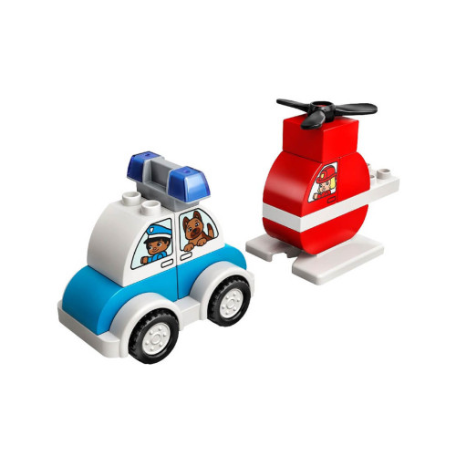 Конструктор LEGO Пожежний вертоліт і поліцейська машина 13 деталей (10957) - изображение 2