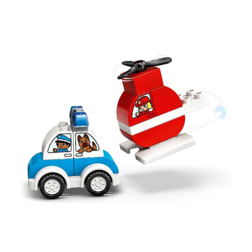 Конструктор LEGO Пожежний вертоліт і поліцейська машина 13 деталей (10957) - изображение 3