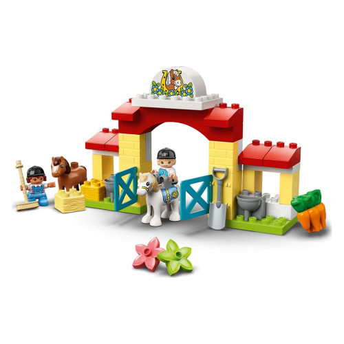 Конструктор LEGO Стайня і догляд за поні 65 деталей (10951) - изображение 4