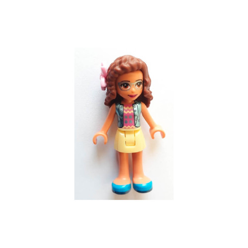 Конструктор LEGO Olivia, Bright Light Yellow Skirt, Dark Pink Top, Blue Jacket, Flower 1 деталей (frnd298)