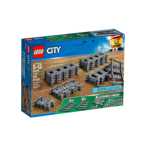 Конструктор LEGO Рейки 20 деталей (60205)
