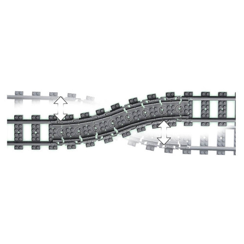 Конструктор LEGO Рейки 20 деталей (60205) - изображение 3
