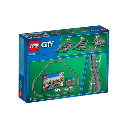 Конструктор LEGO Рейки 20 деталей (60205) - изображение 4