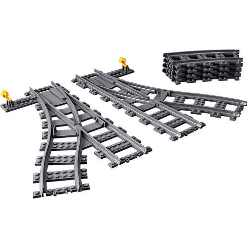 Конструктор LEGO Рейки і стрілки 8 деталей (60238) - изображение 2