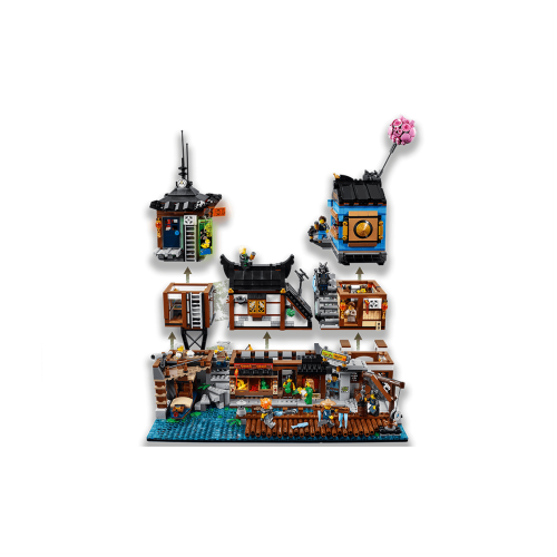 Конструктор LEGO Порт Ніндзяго Сіті 3553 деталей (70657) - изображение 5