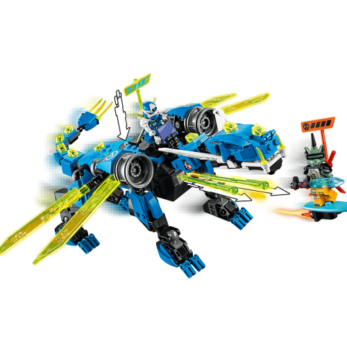 Конструктор LEGO Кібердракон Джея 518 деталей (71711) - изображение 5