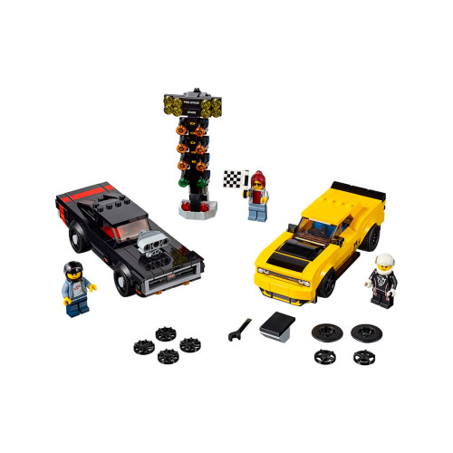 Конструктор LEGO Автомобілі 2018 Dodge Challenger SRT Demon та 1970 Dodge Charger 478 деталей (75893) - изображение 2