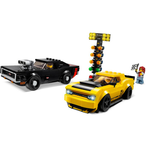Конструктор LEGO Автомобілі 2018 Dodge Challenger SRT Demon та 1970 Dodge Charger 478 деталей (75893) - изображение 3