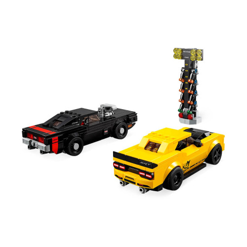 Конструктор LEGO Автомобілі 2018 Dodge Challenger SRT Demon та 1970 Dodge Charger 478 деталей (75893) - изображение 4