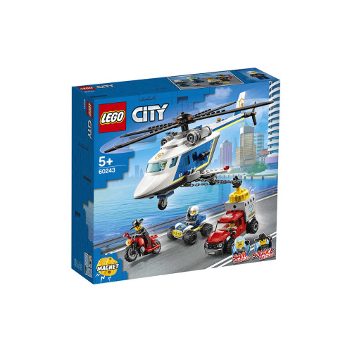 Конструктор LEGO Погоня на поліцейському вертольоті 212 деталей (60243)