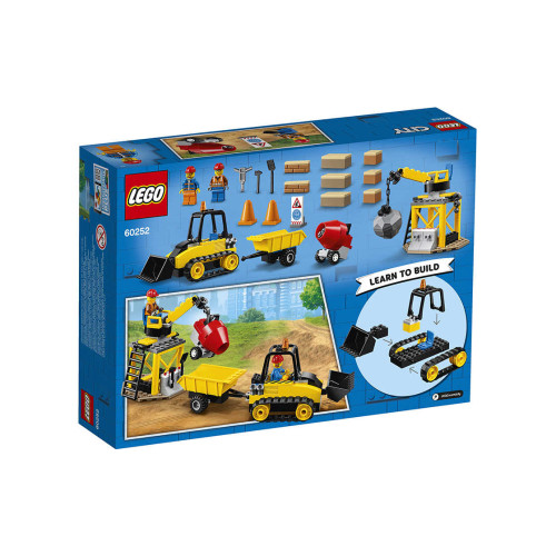 Конструктор LEGO Будівельний бульдозер 126 деталей (60252) - изображение 6