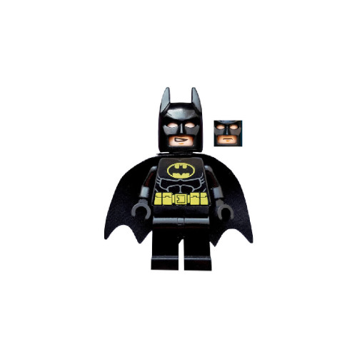 Конструктор LEGO Batman - Black Suit with Yellow Belt and Crest (Type 2 Cowl) 5 деталей (sh016a-used)
