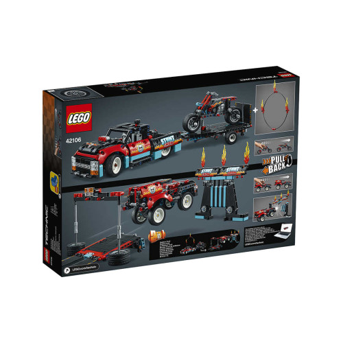 Конструктор LEGO Шоу трюків на вантажівках і мотоциклах 610 деталей (42106) - изображение 9